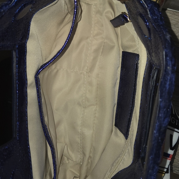 INC Velvet Blue Clutch Crossbody - Picture 5 of 15